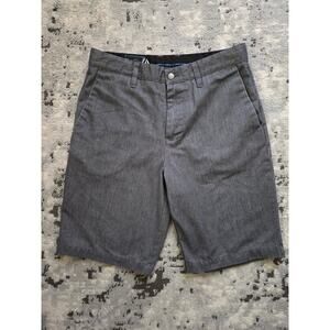 Volcom Corpo Class Chino Shorts-Lightweight Gray Denim Casual Streetwear